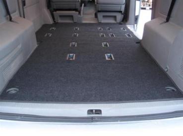 Passform Kofferraummatte Teppich passend für VW T4 Caravelle langer Radstand 